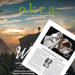 We were featured in okra. magazine!