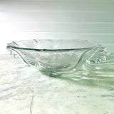 Vintage Fostoria Console Bowl-Lido Etching-Baroque shape.