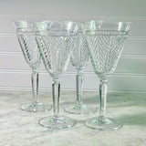 Vintage Ralph Lauren Herringbone Classic Red Wine - Set of 4
