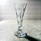 Vintage Waterford Crystal 6.5” Footed Happy Birthday Bud Vase
