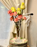 Vintage Waterford Crystal 6.5” Footed Happy Birthday Bud Vase