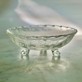Vintage Fostoria "Chintz" Three-Footed Glass Bon Bon Bowl