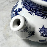 Vintage Churchill Blue Willow Teapot