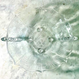 Vintage Fostoria Console Bowl-Lido Etching-Baroque shape.