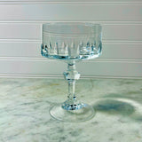 Cristal d'Arques-Durand "Vendome Taille Lance" champagne/tall sherbet glass