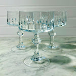 Cristal d'Arques-Durand "Vendome Taille Lance" champagne/tall sherbet glass Set of three