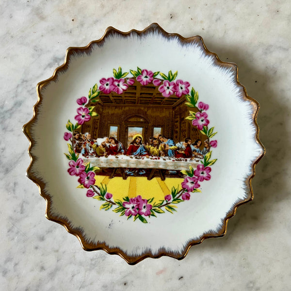 Vintage Last Supper Plate