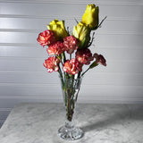 Vintage Waterford Crystal 6.5” Footed Happy Birthday Bud Vase