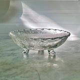 Vintage Fostoria "Chintz" Three-Footed Glass Bon Bon Bowl