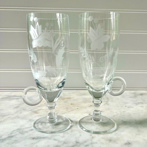 Pair of Vintage Irish Coffee Stems