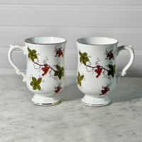 Vintage Royal Victoria Grapes & Vines Mug Set 