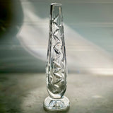 Vintage Waterford Crystal 7" Footed Zig Zag Bud Vase