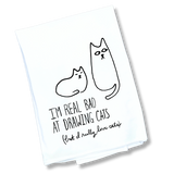The Can't Draw Cats Tea Towel