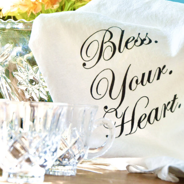The Bless Your Heart Tea Towel - Down South House & Home