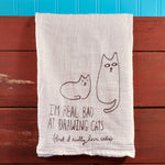 The Can't Draw Cats Tea Towel - Down South House & Home