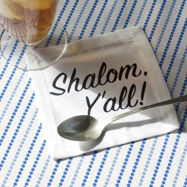 The Shalom Y'all Cotton Coaster - Down South House & Home
